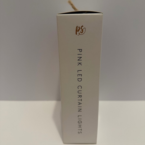 PS Pink Sky Curtain String Lights, 5.4 ft Length x 3.2 ft Width, NEVER OPENED - Picture 3 of 5